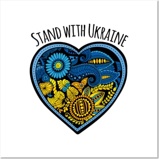 Stand with Ukraine Posters and Art